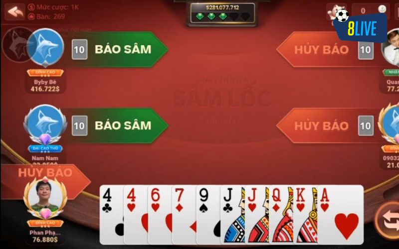Sâm lốc 8live